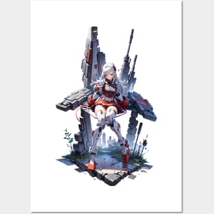 Mecha Girl Posters and Art